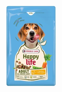 Hondensnackshappy life adult light met kip 2,5kg|ohgreen Online