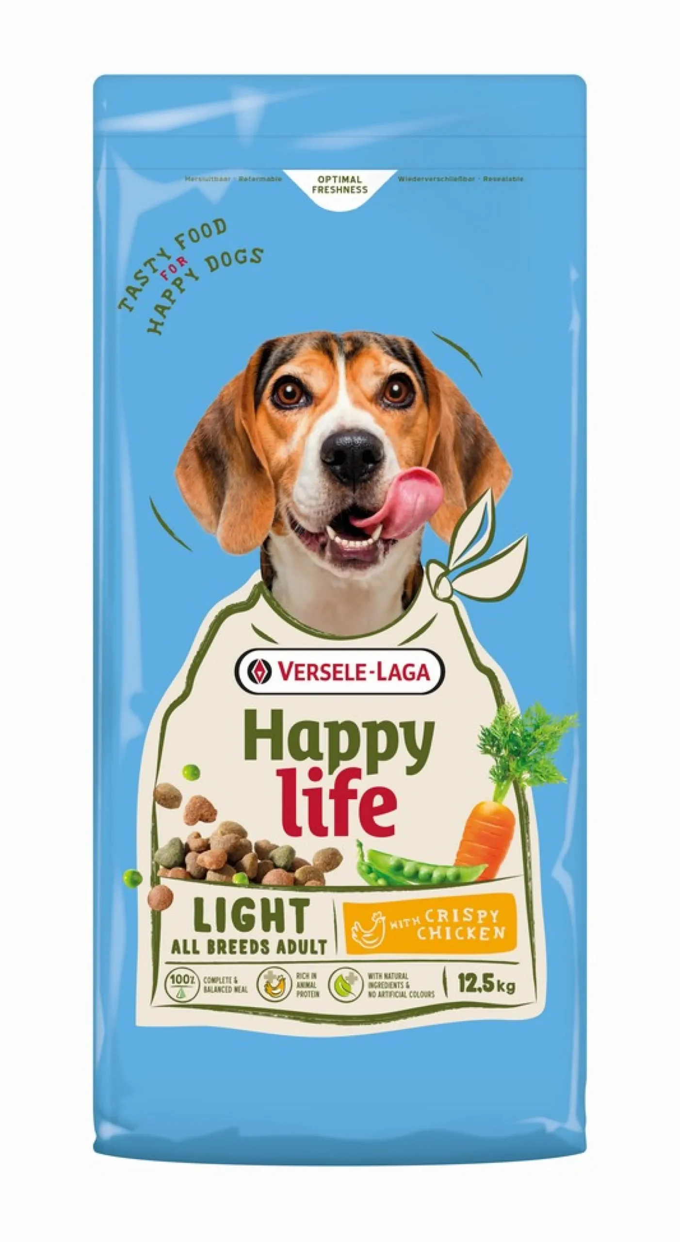 Hondensnackshappy life adult light met kip 12,5kg|ohgreen Outlet