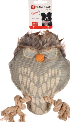 Hondenspeeltje vacan uil kaki|ohgreen Sale