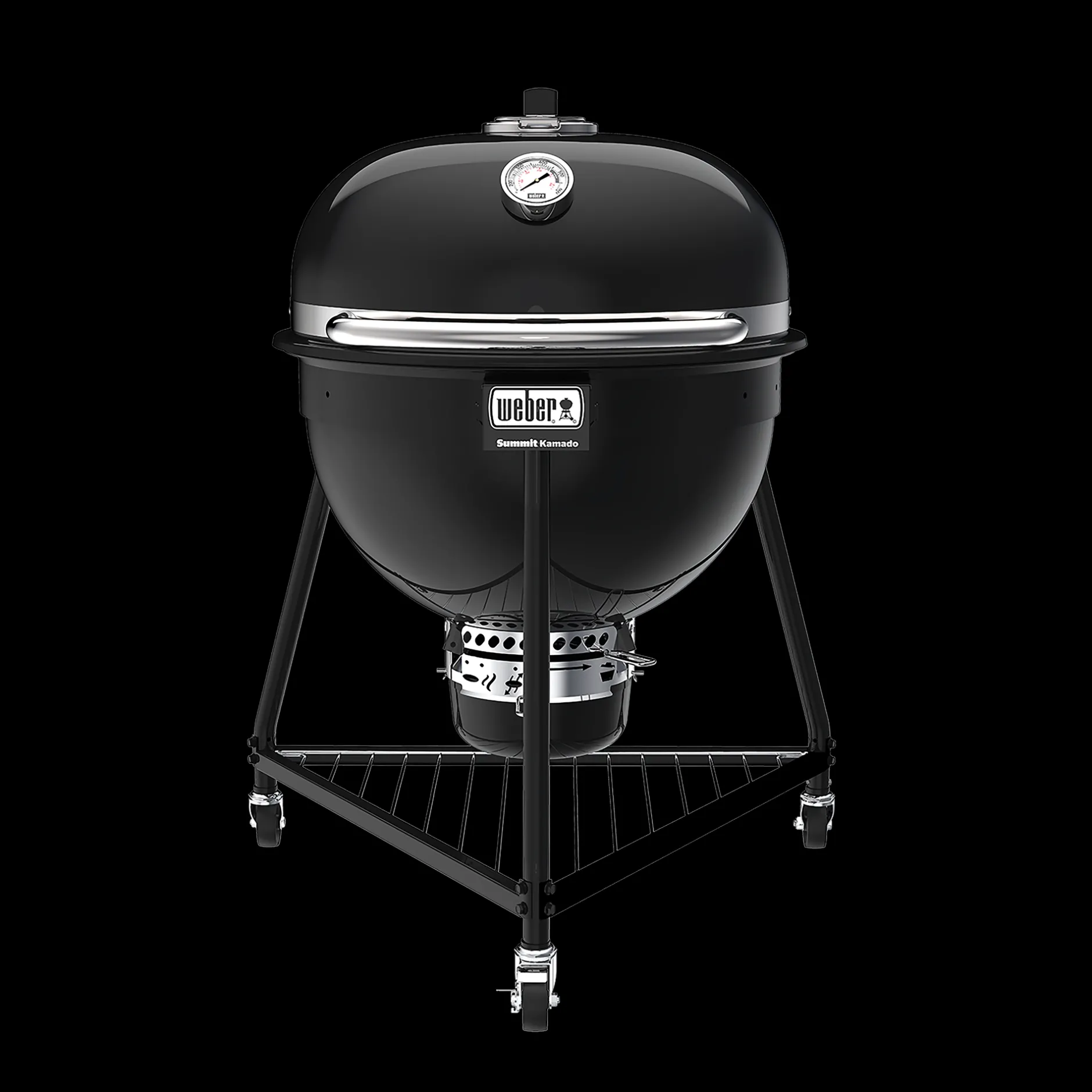 Houtskoolbarbecue Summit Kamado E-6, Black|ohgreen New