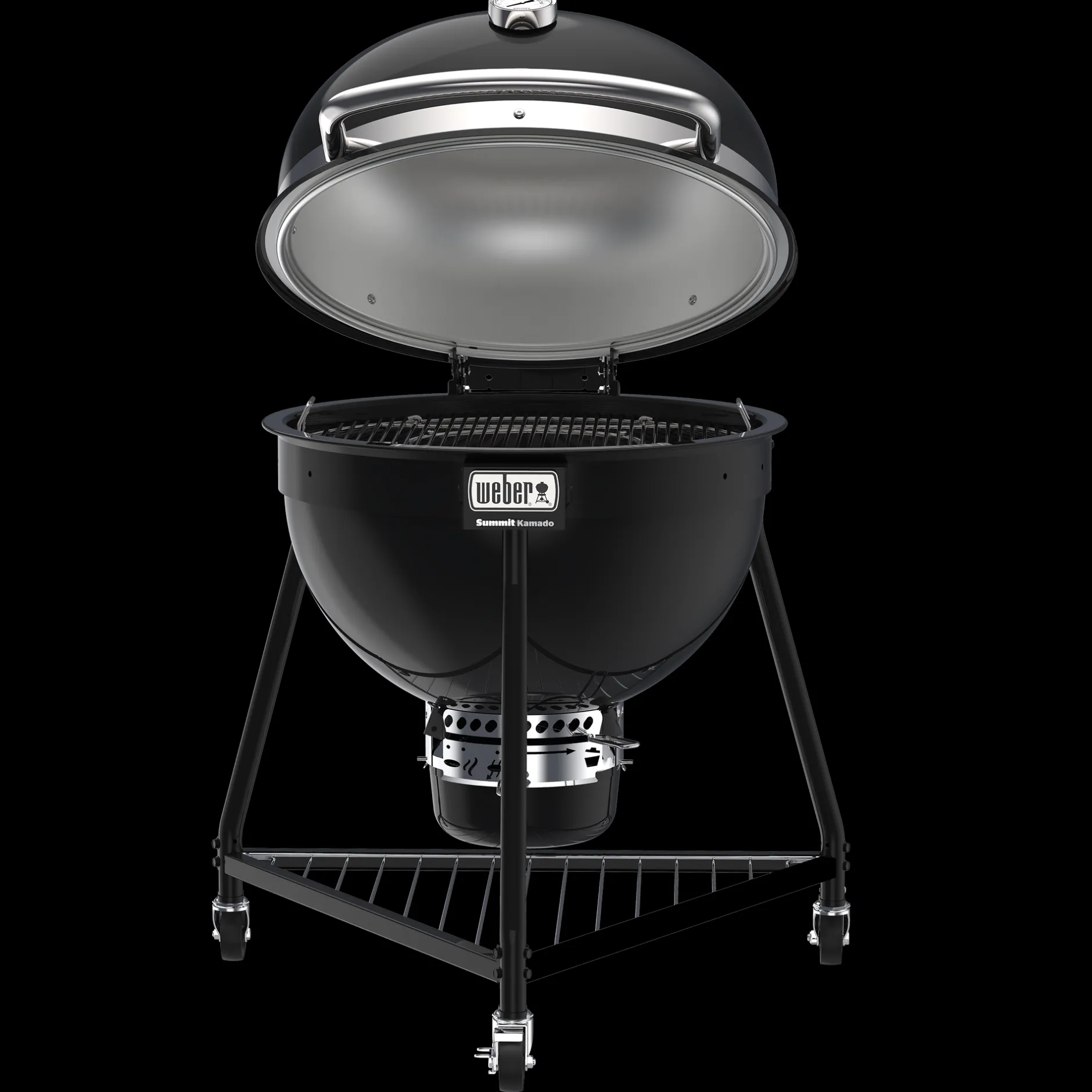 Houtskoolbarbecue Summit Kamado E-6, Black|ohgreen New