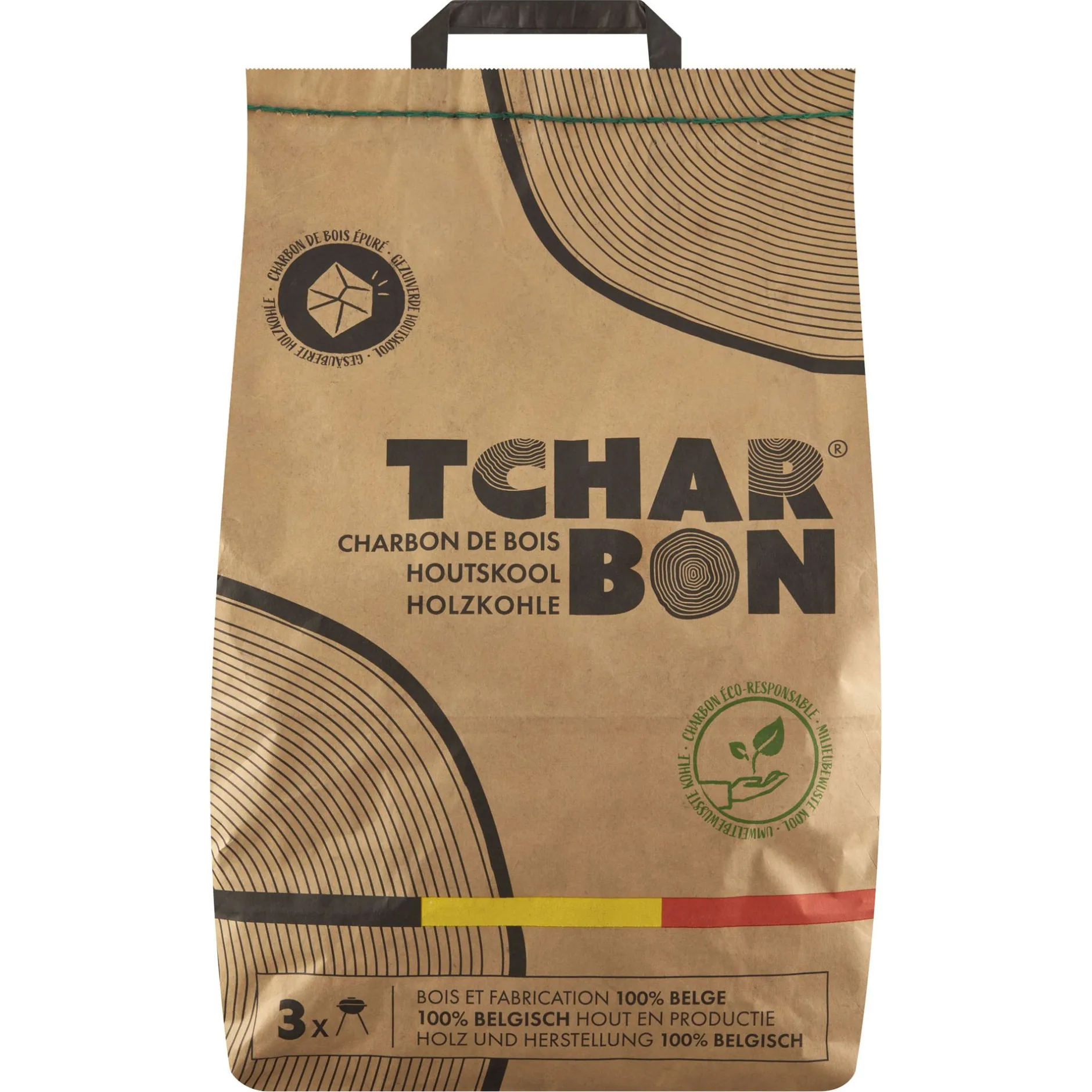 Houtskoolzak 100% belg 3kg|ohgreen Best