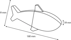 Hs trr fresk snowy vis blauw 18cm|ohgreen New