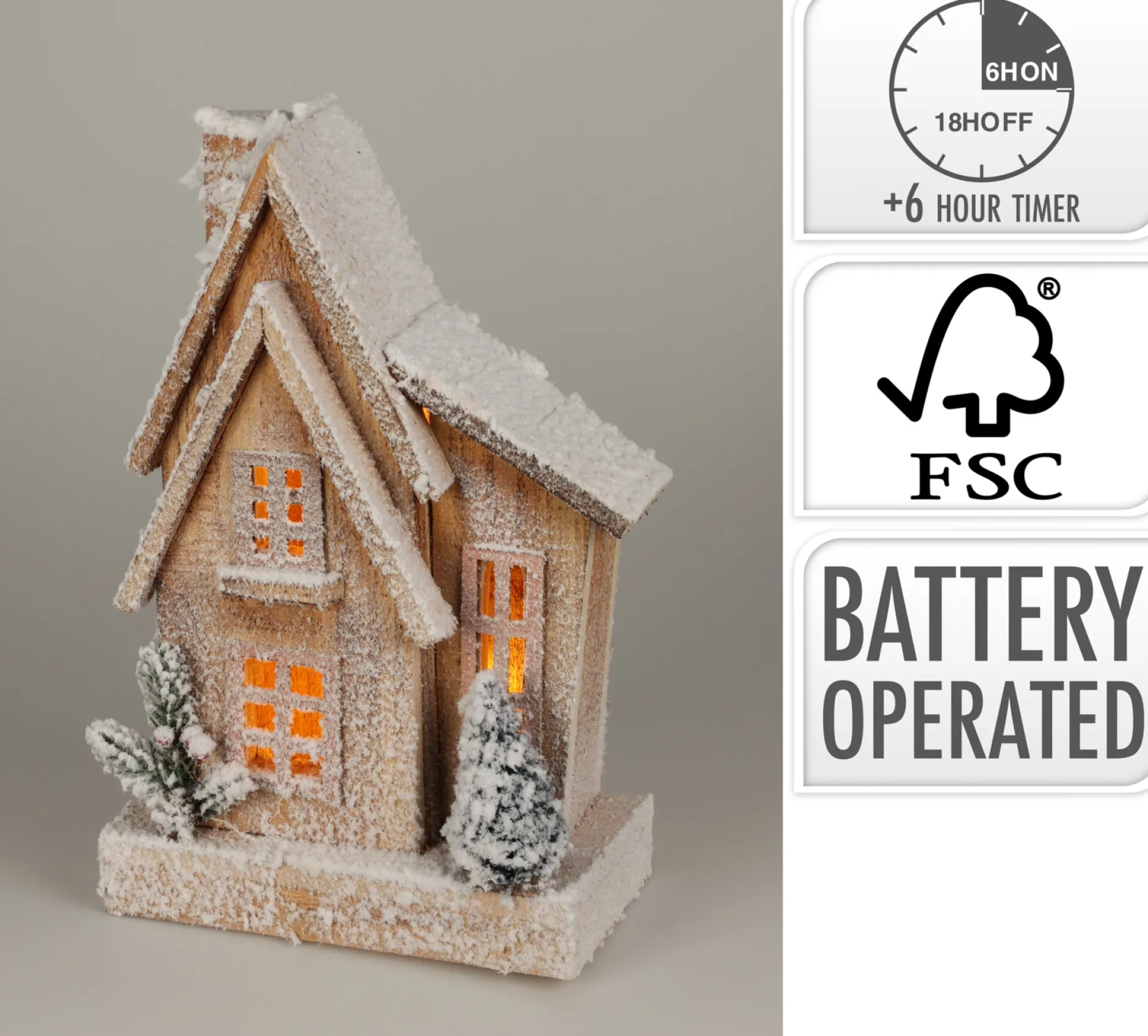 Huis met led sneeuw|ohgreen Outlet