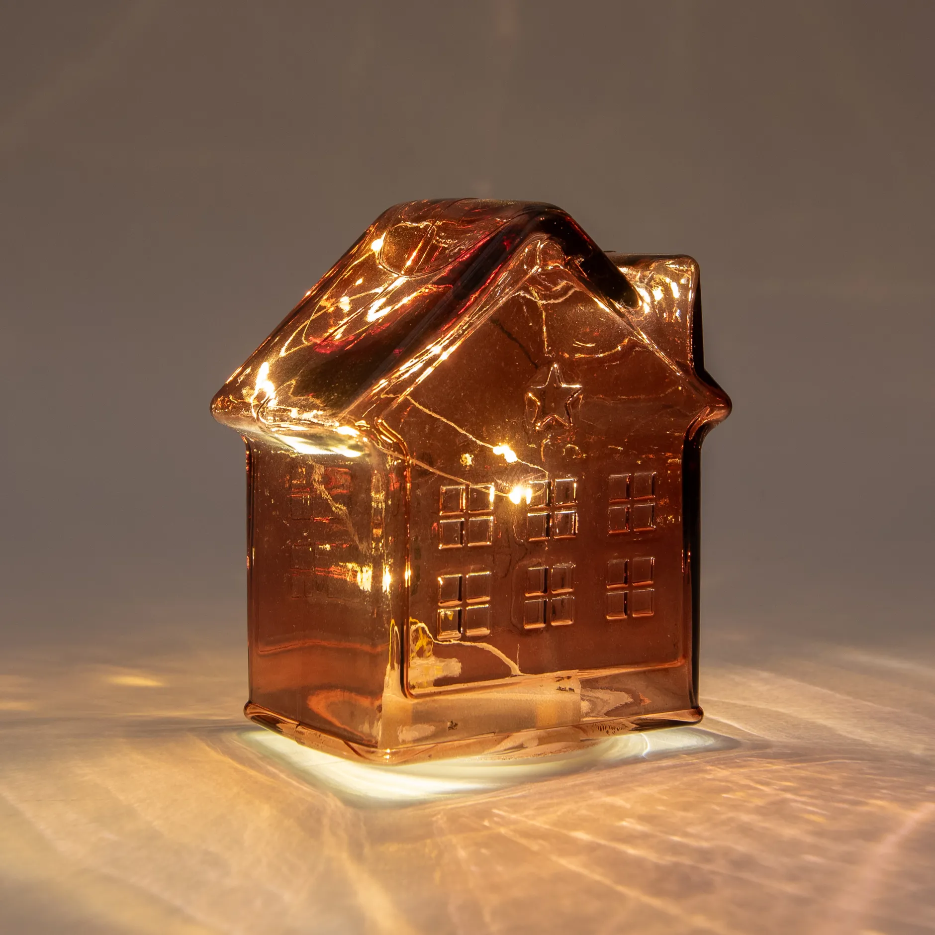 Huisje glas 10led|ohgreen Sale