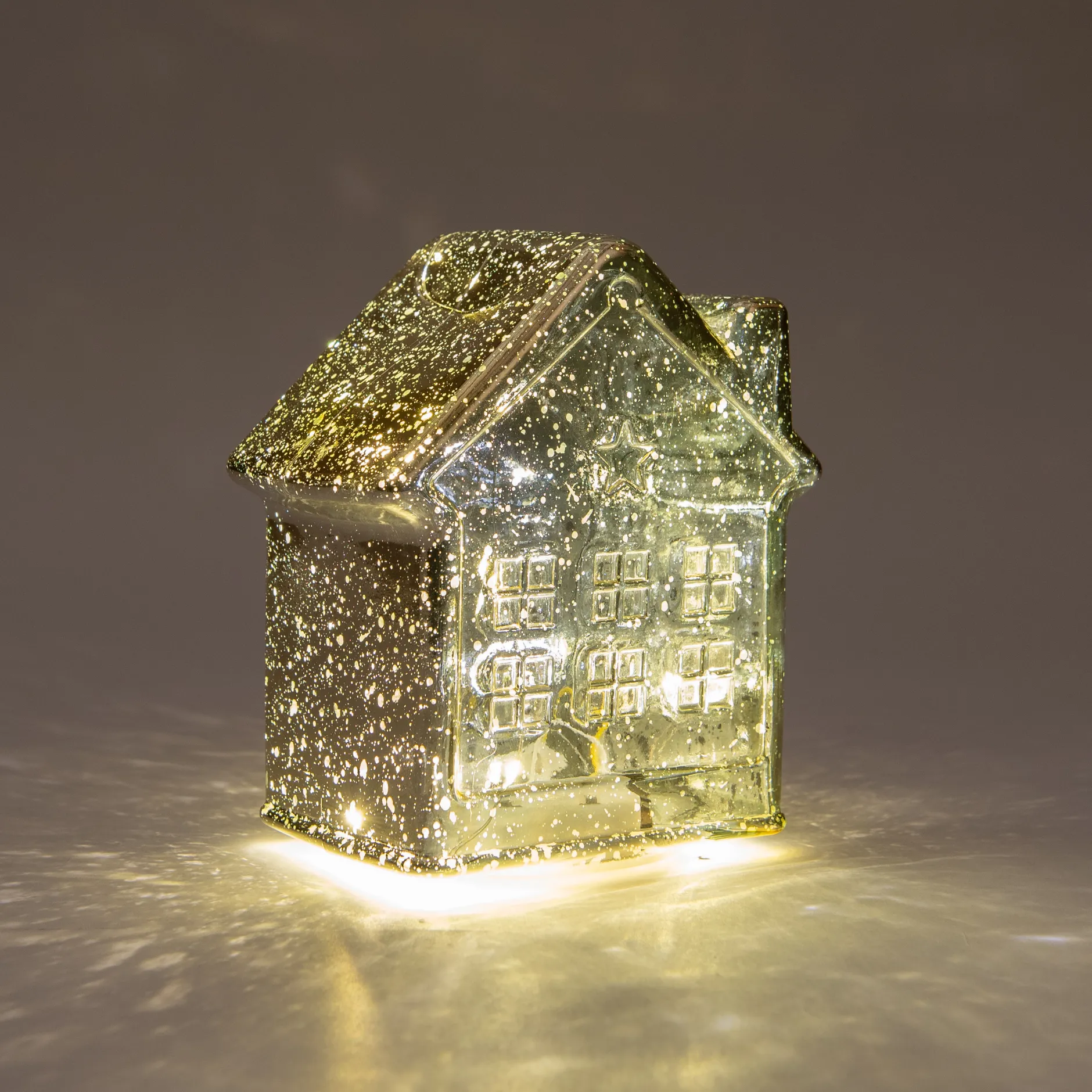 Huisje glas 10led|ohgreen Sale