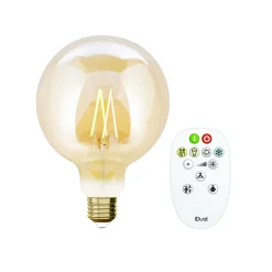 Idual filament bulb g125 e27 806lm ambergoud + remote|ohgreen Best