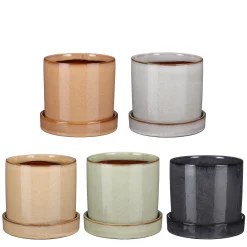 Inger Pot met schotel - h13,5xd15cm|ohgreen Discount