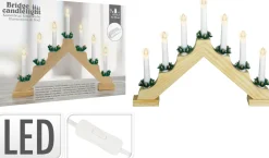 Kaarsenbrug hout 7 lampen|ohgreen Hot