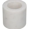 Kandelaar marmer wit 6.5x6.5x5.5cm|ohgreen Outlet
