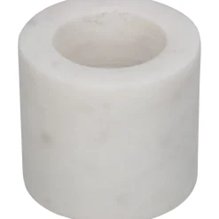 Kandelaar marmer wit 6.5x6.5x5.5cm|ohgreen Outlet