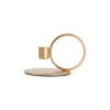 Kandelaar 10xH9cm metaal goud Pillar|ohgreen New