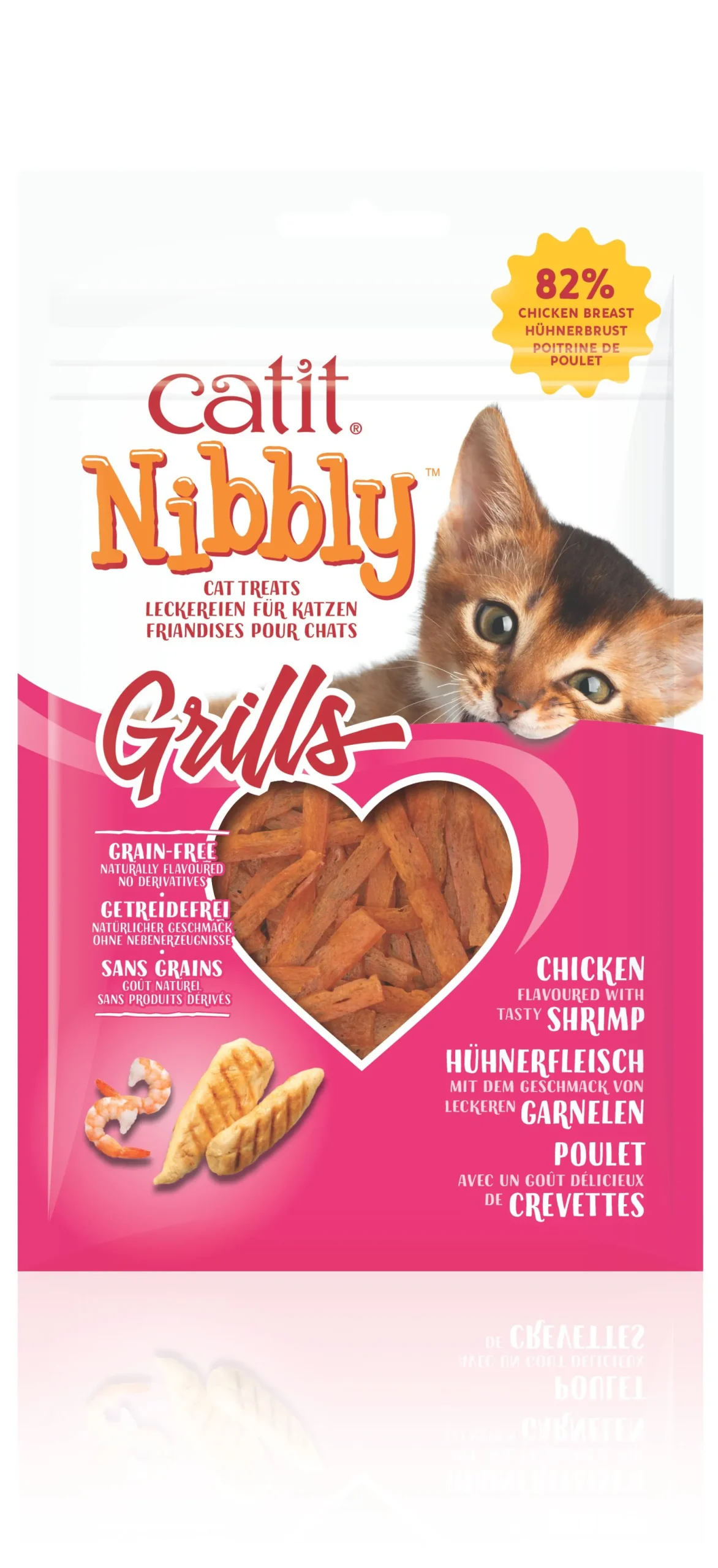 Kattensnack nibbly grills kip & garnaal 30g|ohgreen Sale