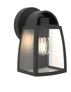 Kelsey wandlamp - helder glas mat zwart e27 40w|ohgreen Outlet