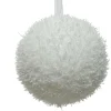 Kerstbal foam ice 10cm wit|ohgreen