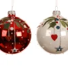 Kerstbal glas emaille, glanzend|ohgreen Best