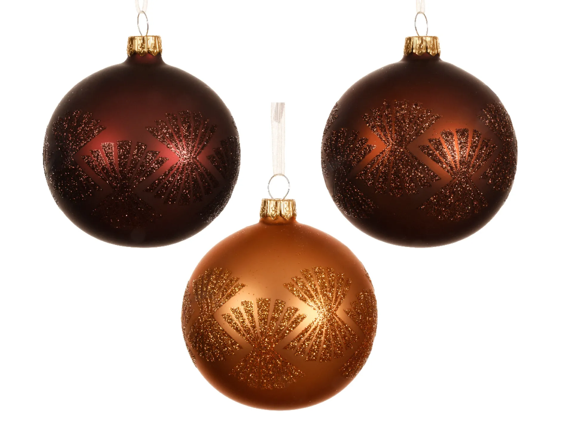 Kerstbal glas mat kerstdecoratie|ohgreen New