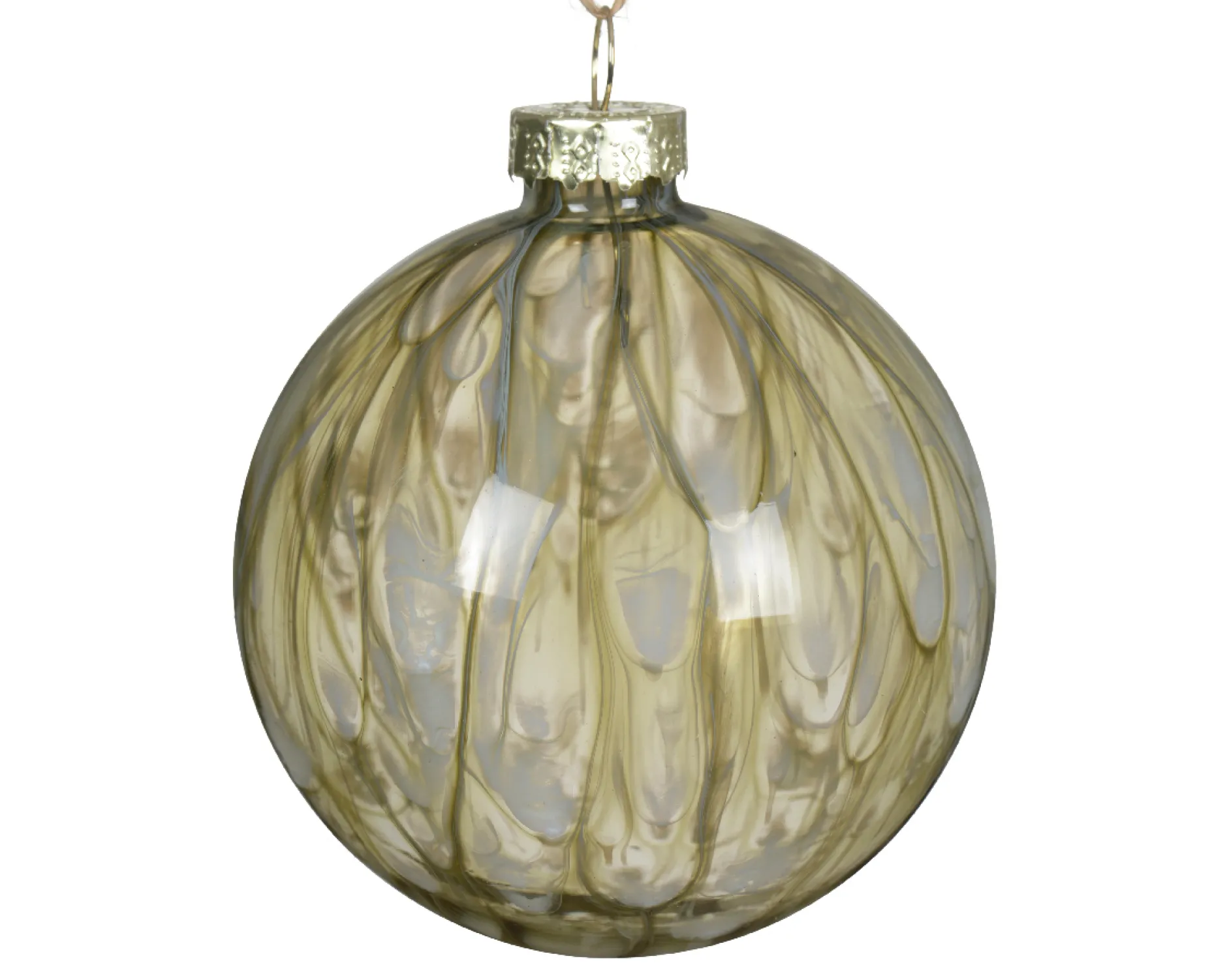Kerstbal glas transparant verf|ohgreen Online