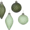 Kerstbal glas transparant glitters|ohgreen Online