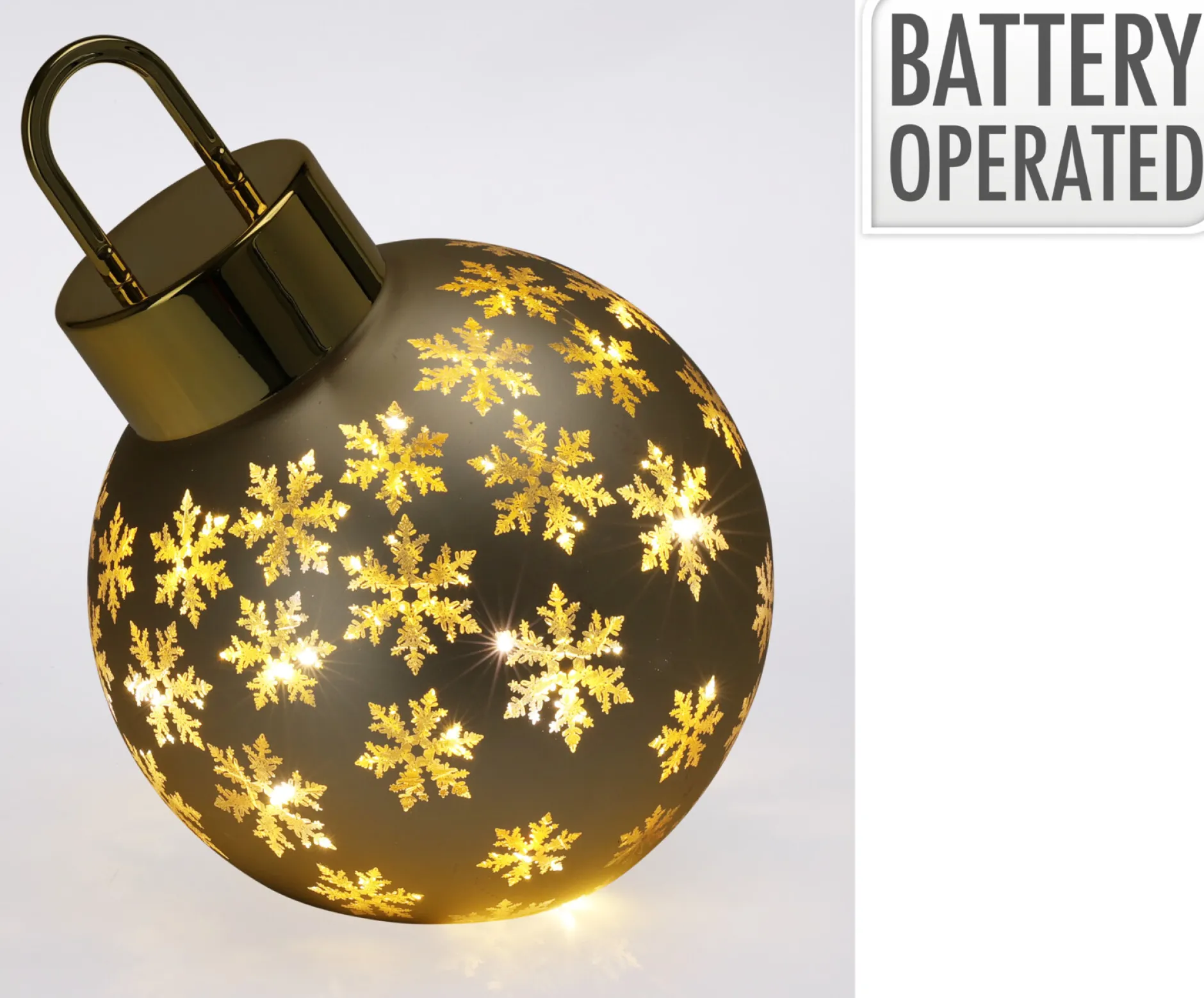 Kerstbal met led 20cm|ohgreen Best