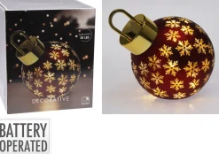 Kerstbal met led 20cm|ohgreen Online