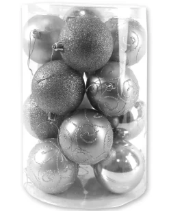 Kerstbal zilver (16sts)|ohgreen New