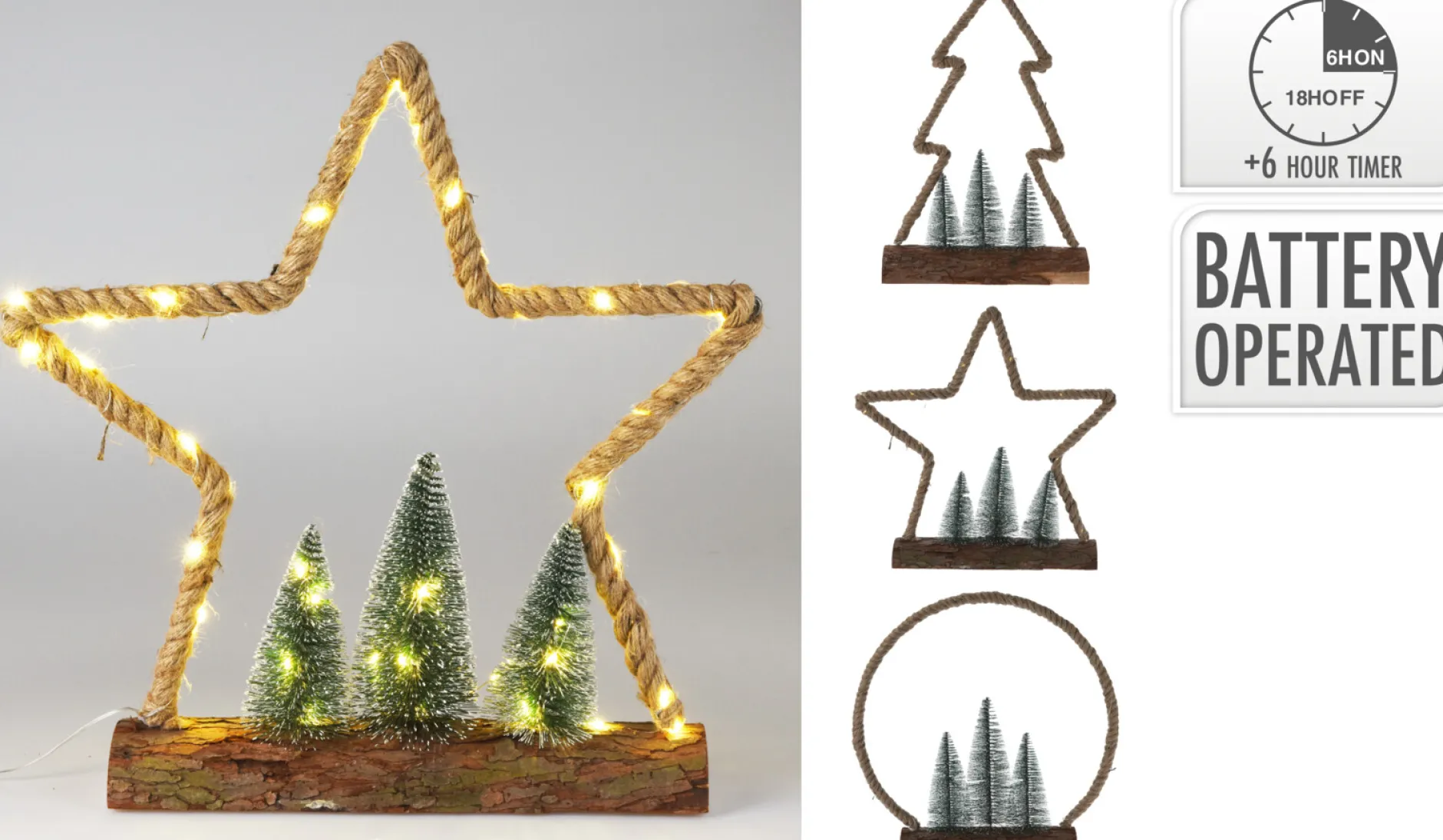 Kerstfiguur jute 45led|ohgreen Online