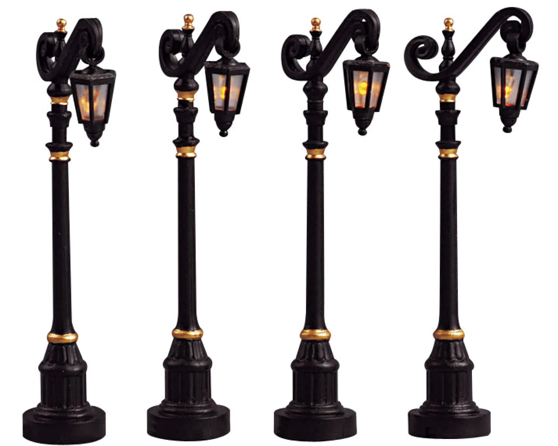 Koloniale straatlantaarn, set van 4, zonder (4,5v)|ohgreen Sale