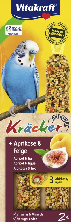 Kräcker® abrikoos & vijg| 2stuks| parkieten|ohgreen Best