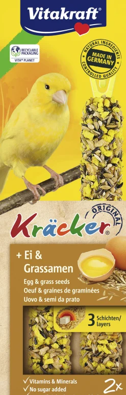 Kräcker® ei & graszaad| 2stuks| kanaries|ohgreen Hot