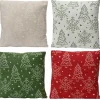 Kussen 4 assortie kerstboom sneeuwvlok 40cm|ohgreen Online
