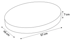 Kussen bonny uil bruin 57x45x7cm|ohgreen Best