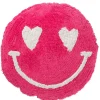 Kussen smiley getuft katoen roze/wit|ohgreen Discount