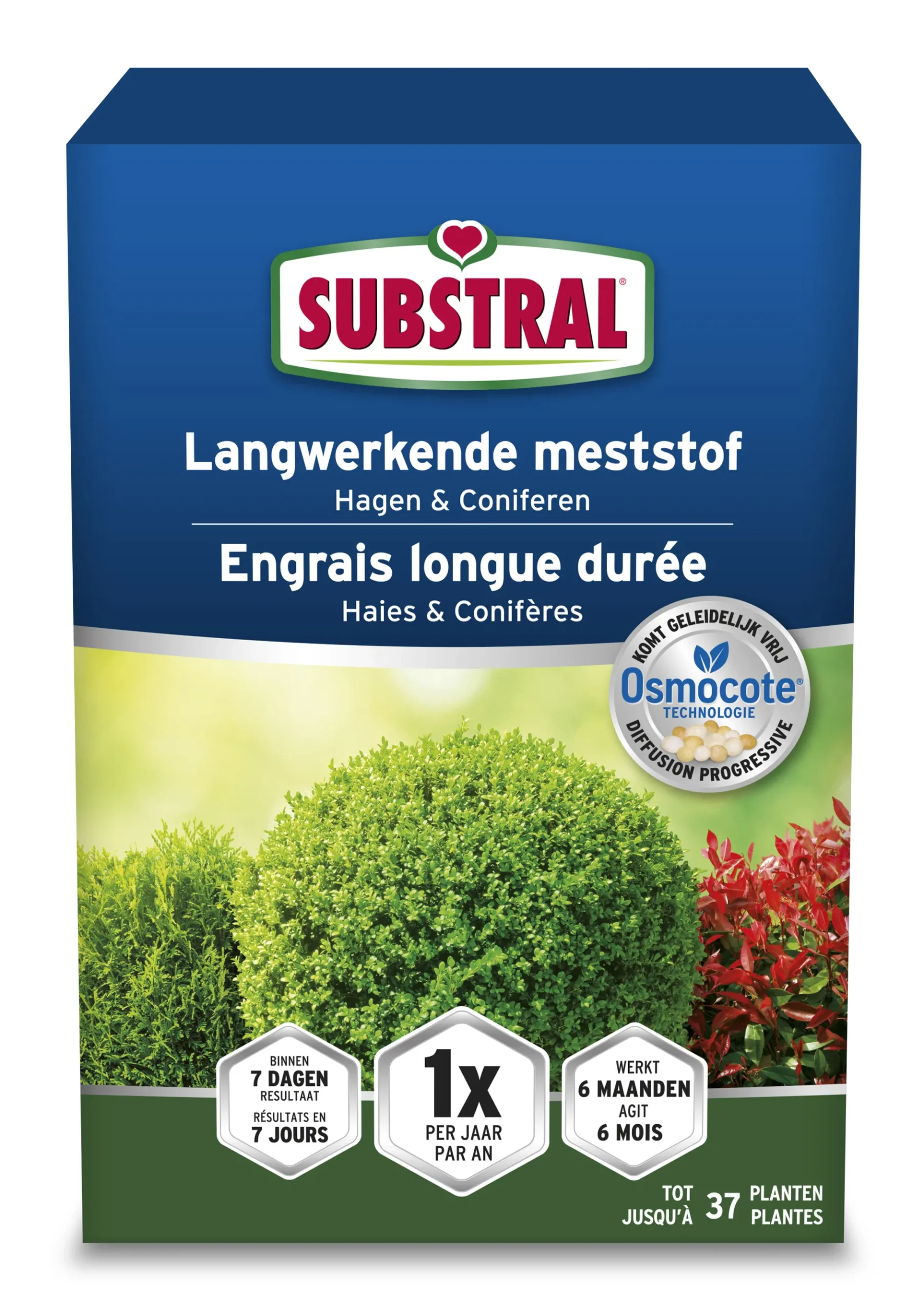 Langwerkende meststof voor hagen en coniferen Osmocote 750g|ohgreen Discount