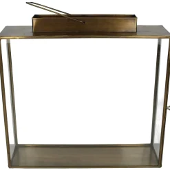 Lantaarn messing goud 35x10x34cm|ohgreen New