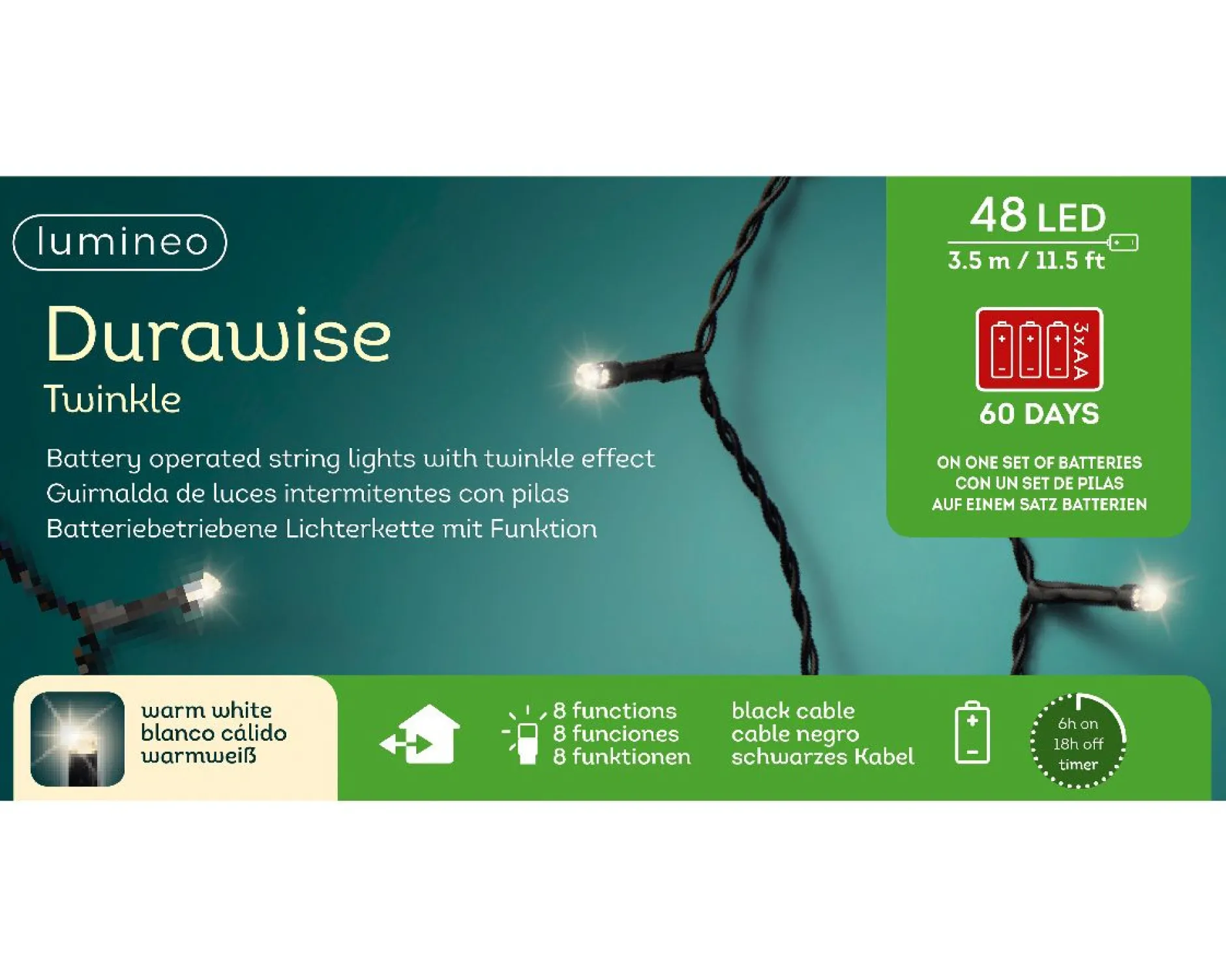 Led durawise basic lights batterij|ohgreen Outlet