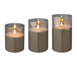 Led kaars glas steady batterij|ohgreen Online