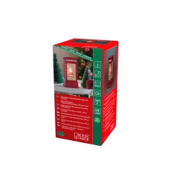 Led kerstlantaarn telefooncel met kerstman|ohgreen