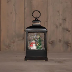 Led lantaarn sneeuwpop glitterwater|ohgreen Hot