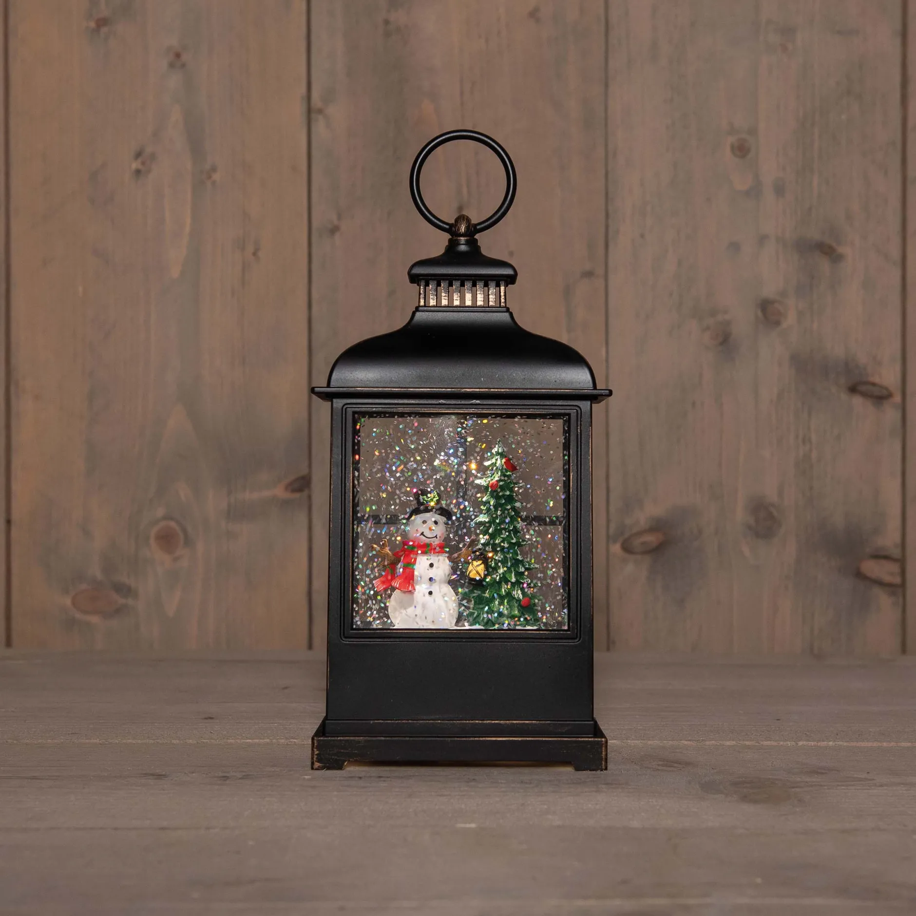 Led lantaarn sneeuwpop glitterwater|ohgreen Hot