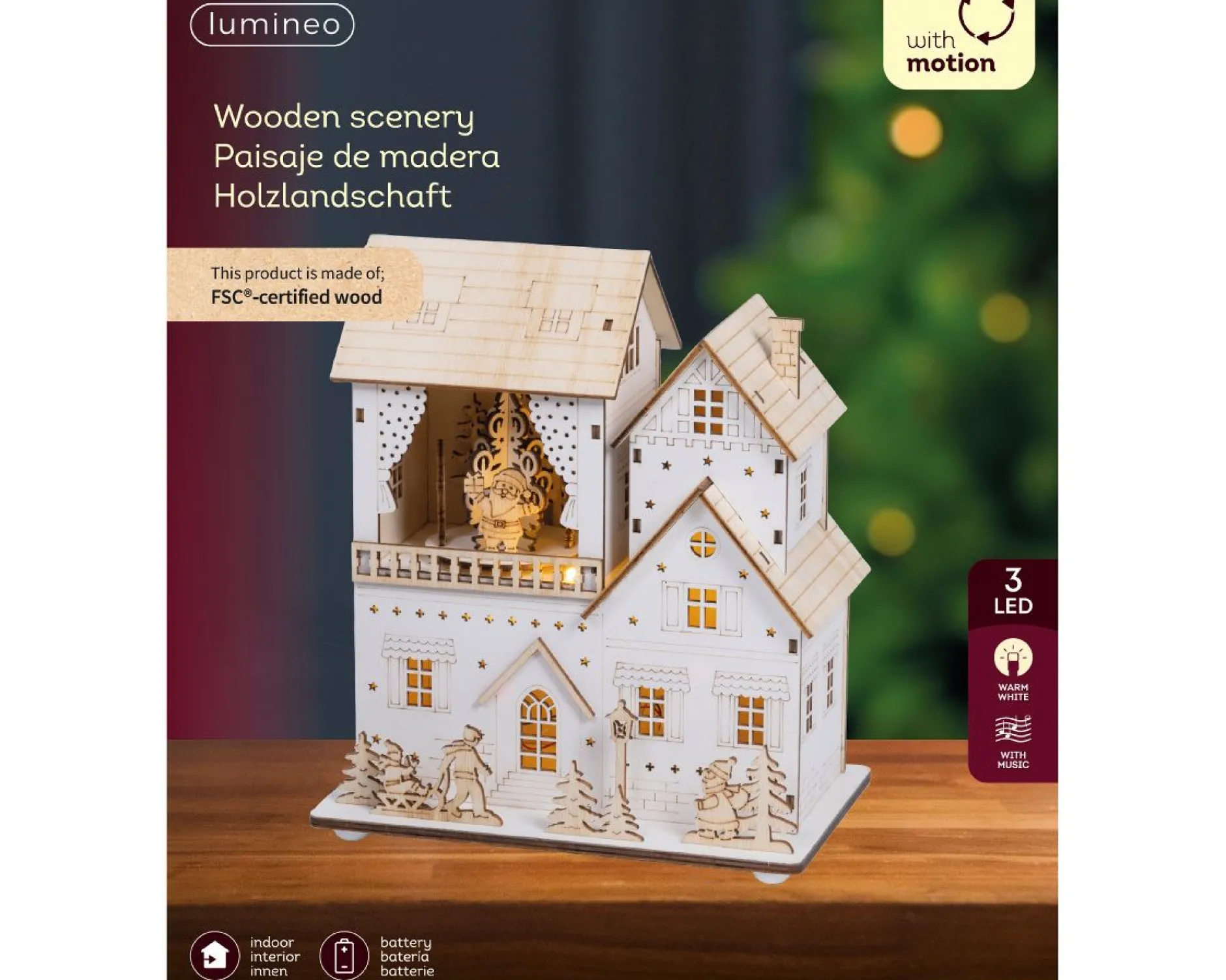 Led scenery triplex steady batterij|ohgreen Clearance