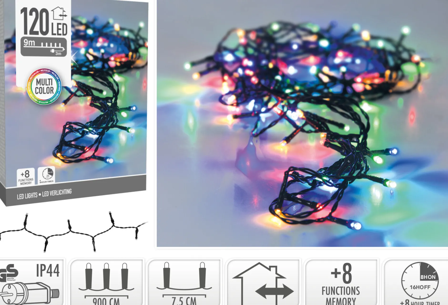 Ledverlichting 120led|ohgreen Online