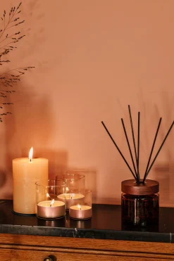 Maxi geurtheelichten roségouden cup nighttime nostalgia|ohgreen New