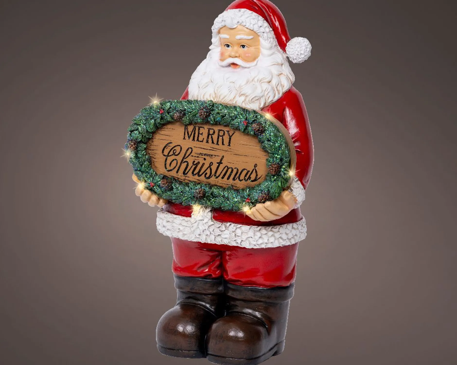 Micro led kerstman polyresin steady batterij|ohgreen Hot