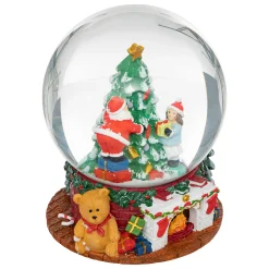 Muzikale sneeuwbol met kerstman|ohgreen Online