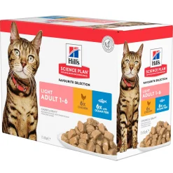 Natvoer voor katten science plan adult light kip en zeevis 85g multipack|ohgreen Clearance