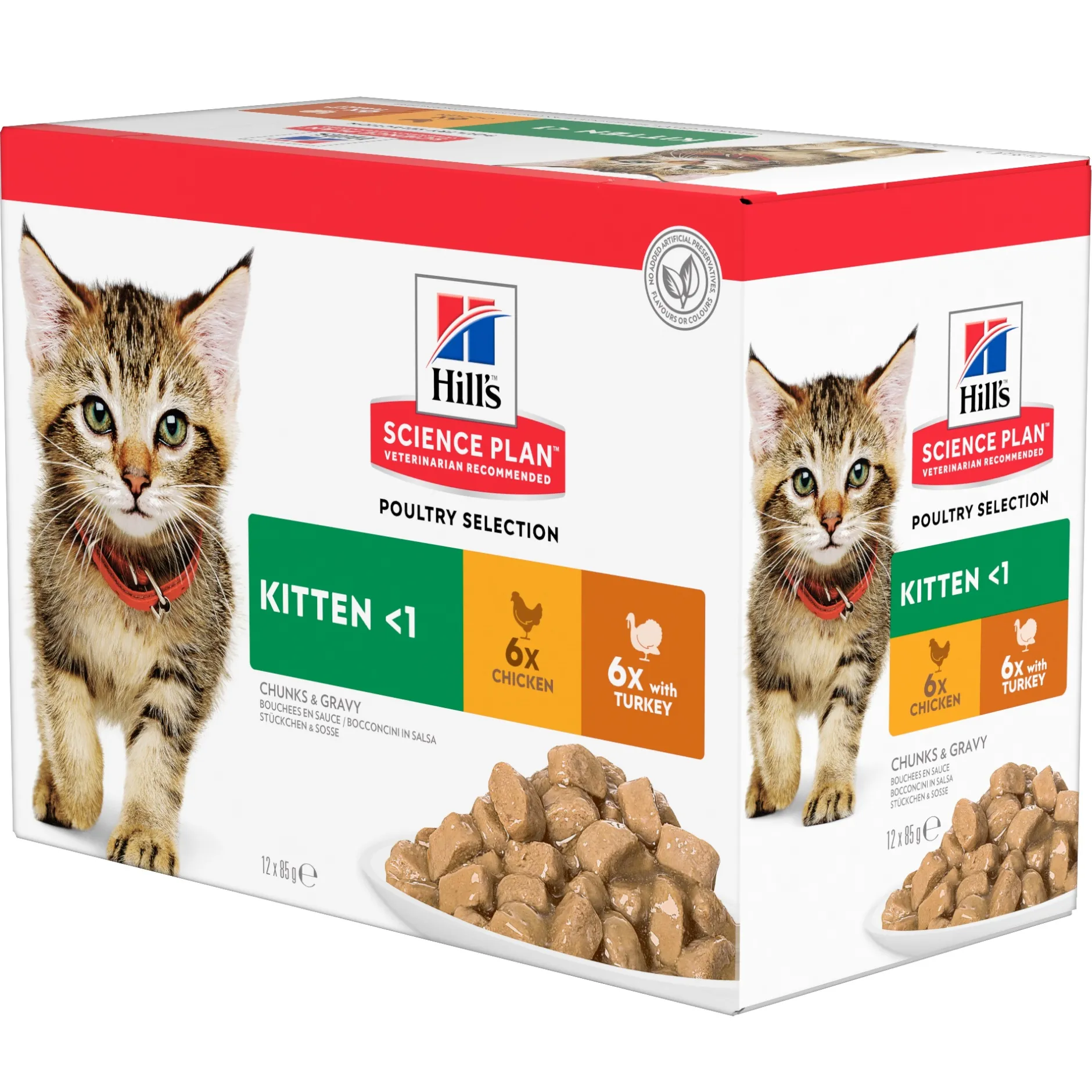 Natvoer voor katten science plan kitten kip en kalkoen 85g multipack|ohgreen Hot