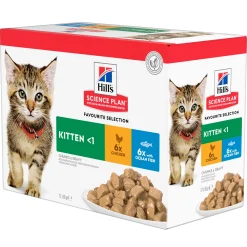 Natvoer voor katten science plan kitten kip en zeevis 85g multipack|ohgreen Online