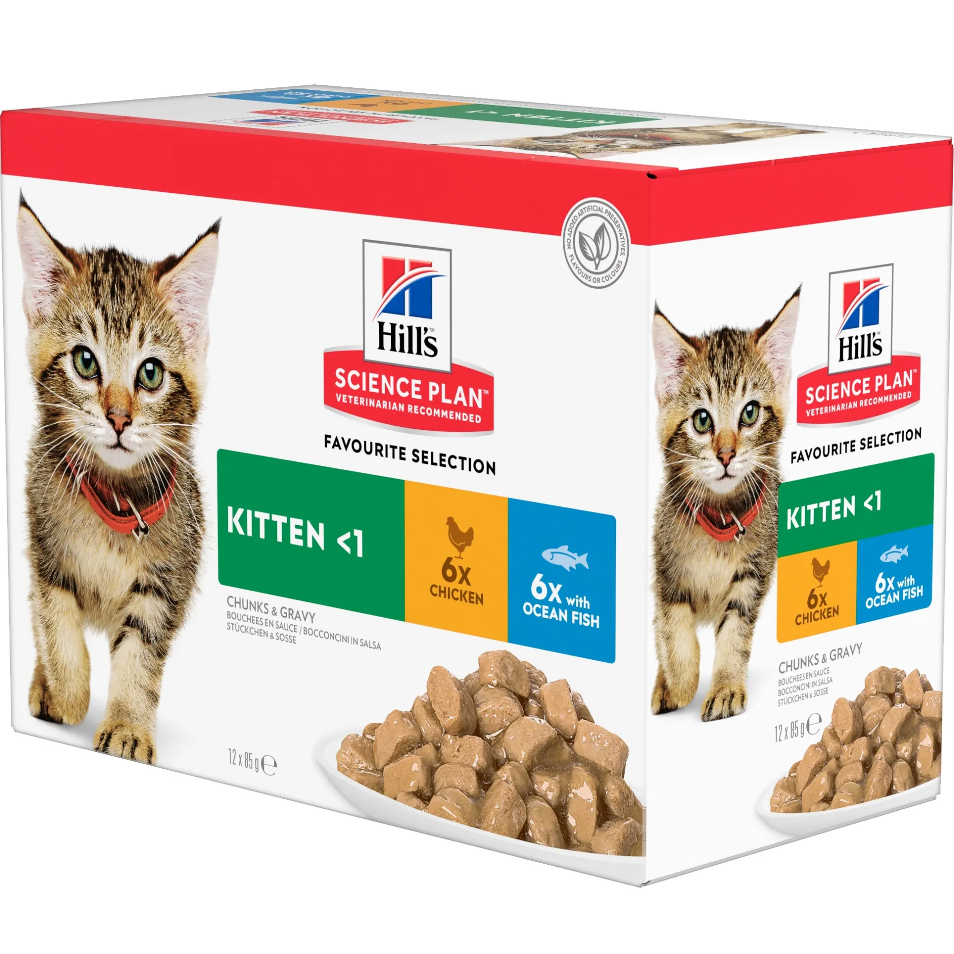 Natvoer voor katten science plan kitten kip en zeevis 85g multipack|ohgreen Online