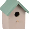 Nestkastje guo hout grijs+groen dak14x14x20cm|ohgreen Clearance